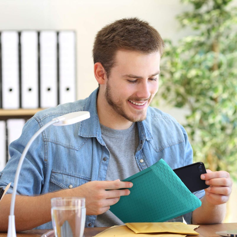 Metronic Bubble Mailers 6x10 Inch 50 Pack Usable Size 6x9" Teal Padded Envelopes Waterproof Bubble Envelopes Self Seal Adhesive for Jewelry, Makeup, Shirts, Small Item - Image 5